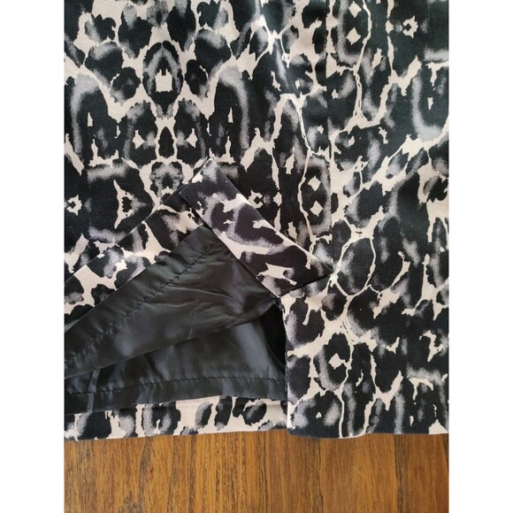 Leopard Print Black and White Skirt - Picture 6 of 10